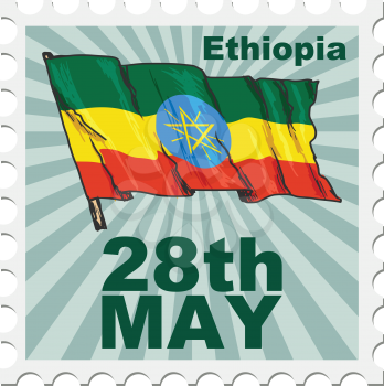 post stamp of national day of Ethiopia