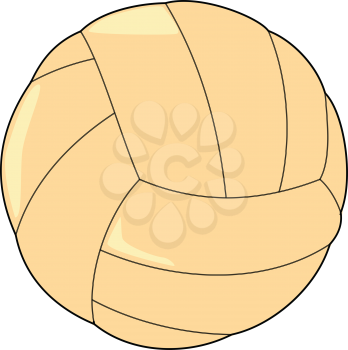 vector illustration of volleyball ball