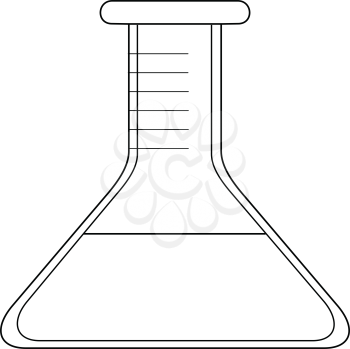 outline illustration of test tube