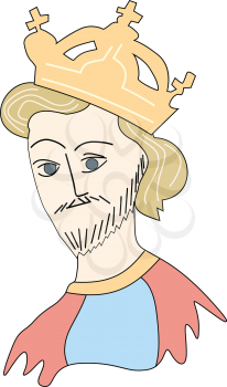 illustration of medieval king
