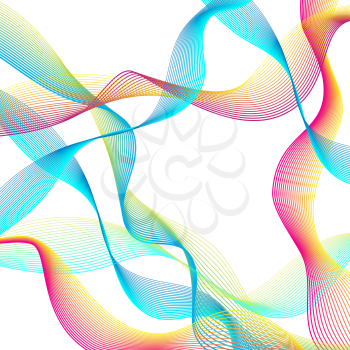 Abstract vector background for design, abstract vector waves. 