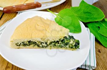 Royalty Free Photo of a Pastry With Spinach and Cheese