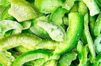 The texture of the green slices of dried candied pomelo