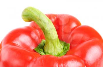 Royalty Free Photo of the Top of a Red Pepper