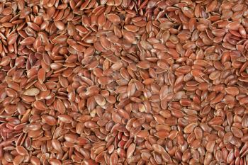 close up of flax seeds food background