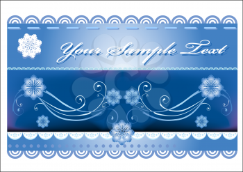 Royalty Free Clipart Image of a Winter Background