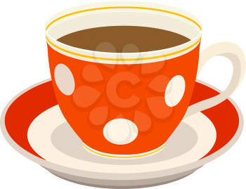 Royalty Free Clipart Image of a Cup of Coffee