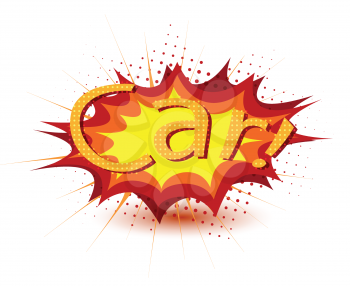 Royalty Free Clipart Image of the Word Car