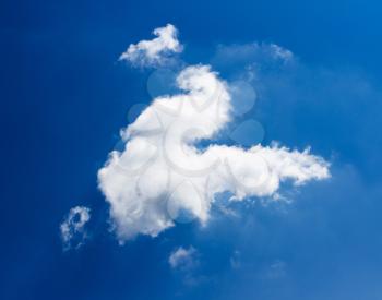 Royalty Free Photo of a Cloud in the Sky