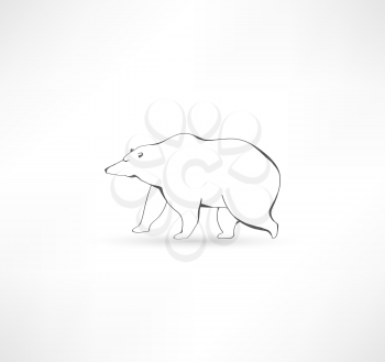 White polar bear 