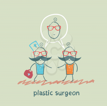plastic surgeon says to the patient's facial surgery