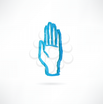 hand with an open palm icon