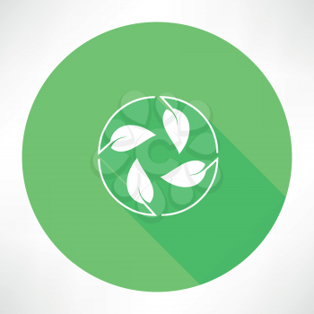 cycle leaves icon
