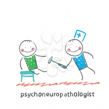 psychoneuropathologist   check the patient's nerves