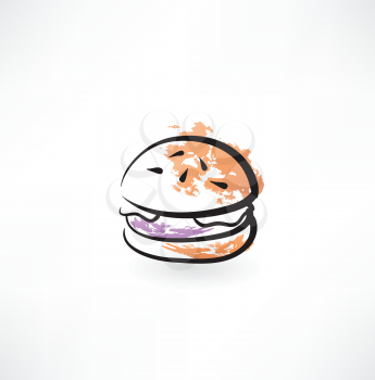 hamburger grunge icon