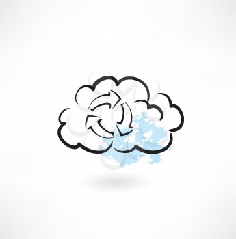 cloud cycle icon