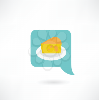 cheese on a plate icon