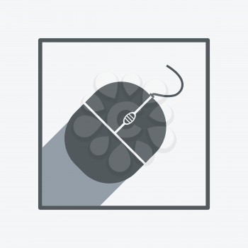 Computer mouse icon, vector illustration.