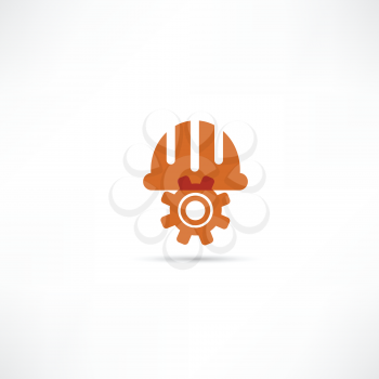 Orange setting buttons icon