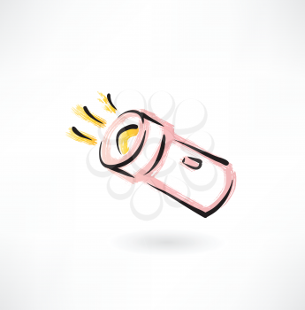 flashlight grunge icon