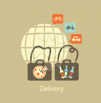 delivery of food icon