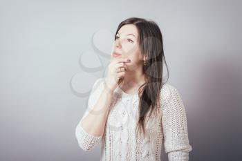 Business woman thoughtful