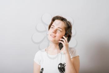 girl talking on a cell