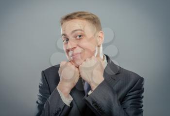 Portrait of a happy successful young man