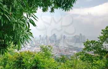 Panama cityl view from Ancon hill 