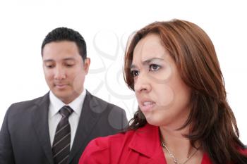 Young couple having argument 