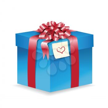 Royalty Free Clipart Image of a Gift Box