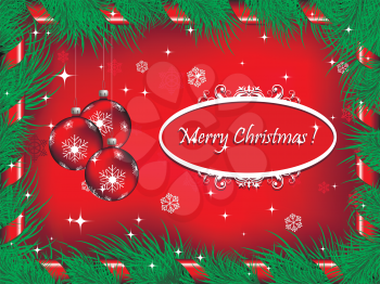 Royalty Free Clipart Image of a Christmas Background