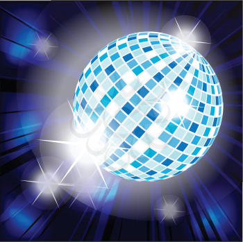 Royalty Free Clipart Image of a Disco Ball