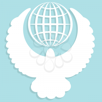 Royalty Free Clipart Image of a Dove