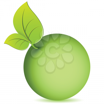 Royalty Free Clipart Image of an Apple