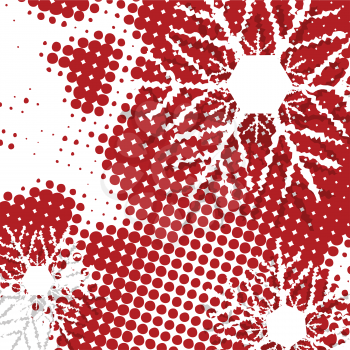 Royalty Free Clipart Image of a Snowflake Background