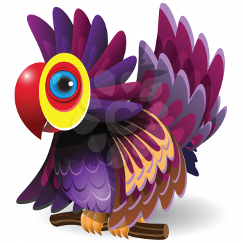 Royalty Free Clipart Image of a Parrot