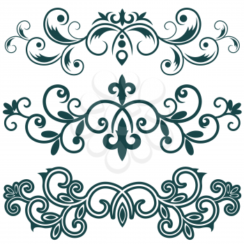 Royalty Free Clipart Image of Graphic Accents