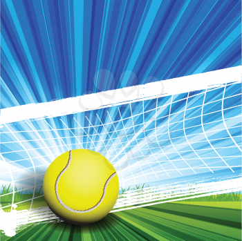 Royalty Free Clipart Image of a Tennis Ball