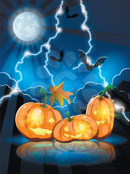 Royalty Free Clipart Image of a Halloween Background