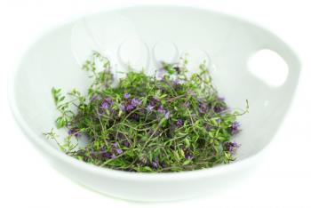Royalty Free Photo of a Bowl of Herbs