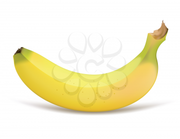 Royalty Free Clipart Image of a Banana