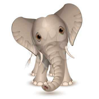 Royalty Free Clipart Image of an Elephant