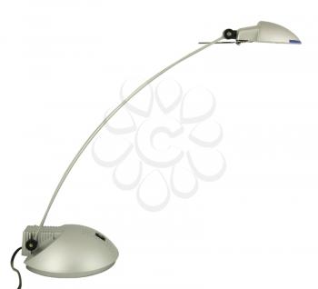 Halogen desk lamp isolated on white