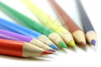 Colored pencils lines