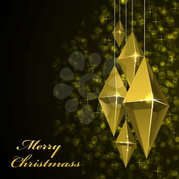 Royalty Free Clipart Image of a Christmas Card