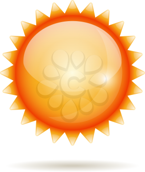Royalty Free Clipart Image of a Sun