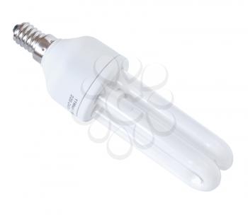 Energy efficient bulb isolated on white background
