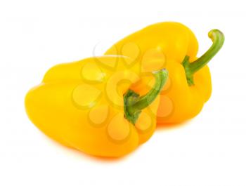 Royalty Free Photo of Two Yellow Peppers