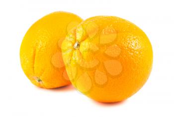 Royalty Free Photo of a Pair of Ripe Grapefruits